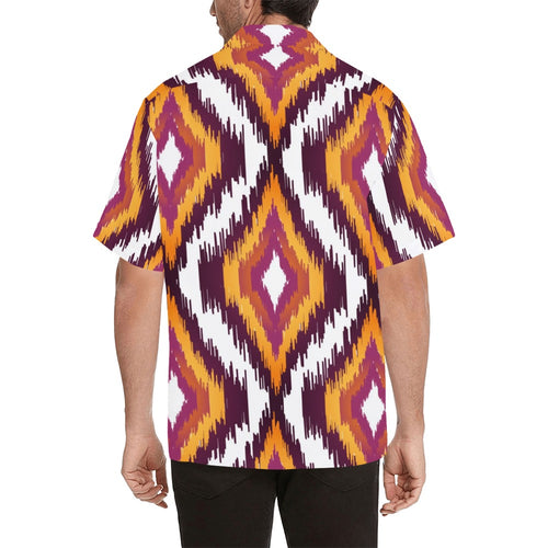 Men's Flames Abstract Half Sleeve Shirt