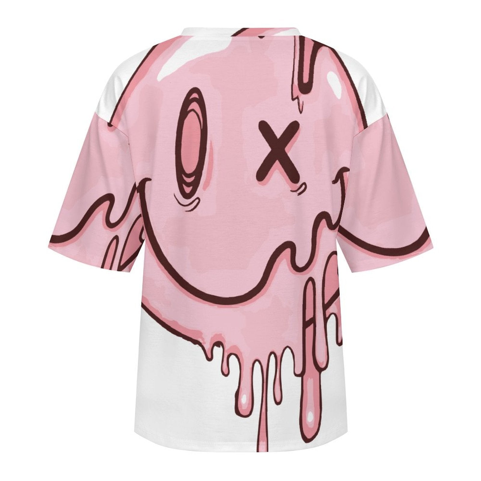 Men's Trippy Melting Smiley Acid & Punk Oversized T-shirt