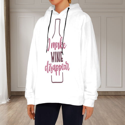 Women's Wine Magician Abstract Flannel Hoodie