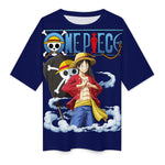 Men's Sailor Luffy One Piece Anime Oversized T-shirt