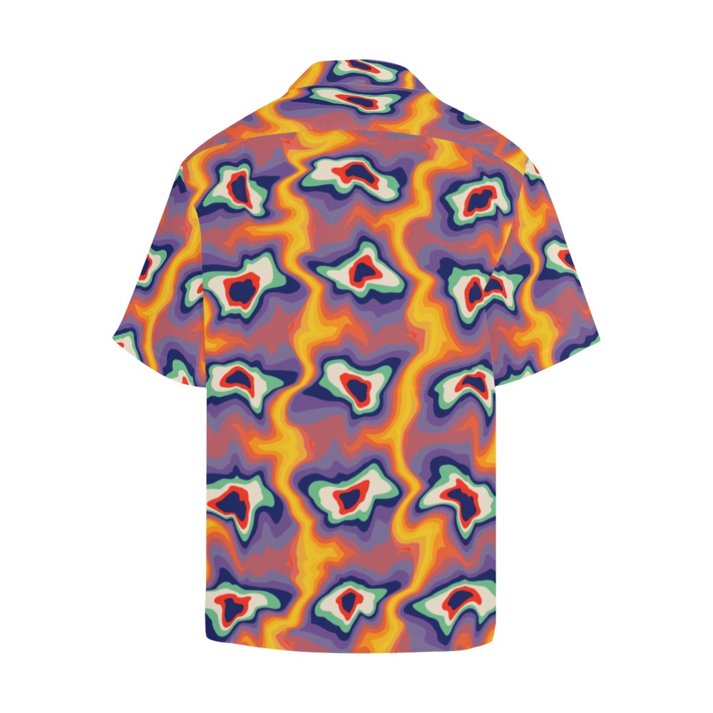 Men's Horror Swirl Abstract Half Sleeve Shirt