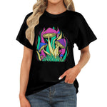 Women's Funky Mushroom Colony Acid & Punk Classic Fit T-shirt