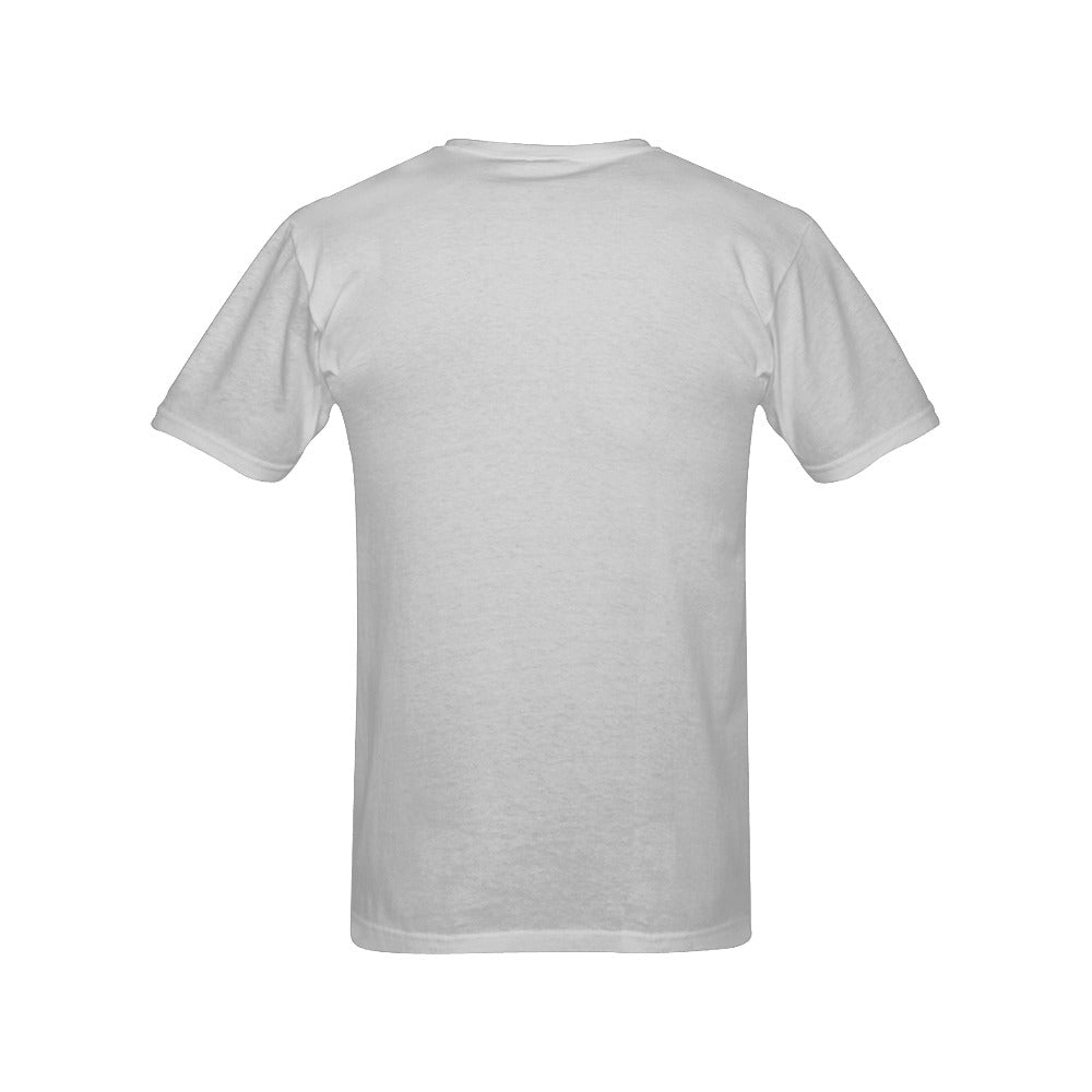 Men's Light Gray Solid Classic T-shirt