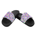 Women's Pastel Kaleidoscope Abstract Slider Sandals