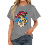 Women's Single Mushroom Acid & Punk Classic Fit T-shirt