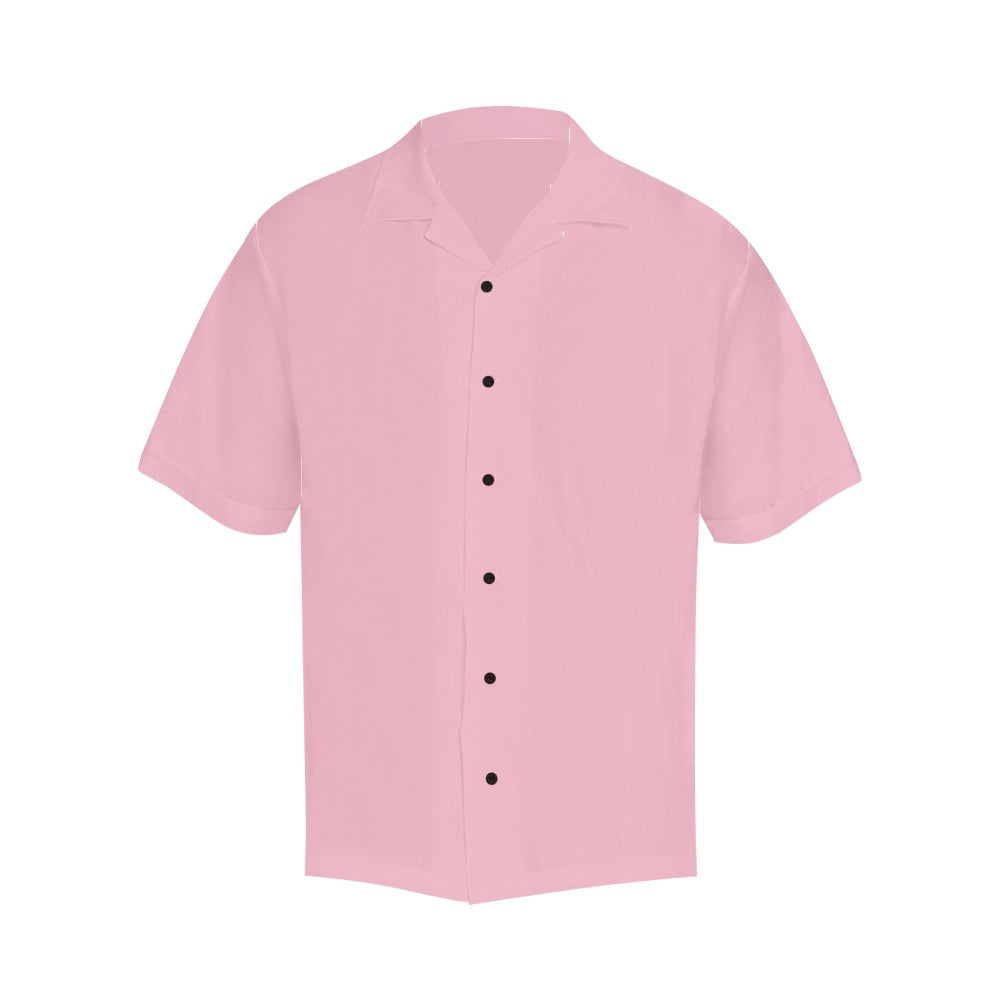 Men's Cherry Blossom Pink Solid Half Sleeve Shirt