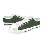 Men's Gray Asparagus Solid Low Top Shoes