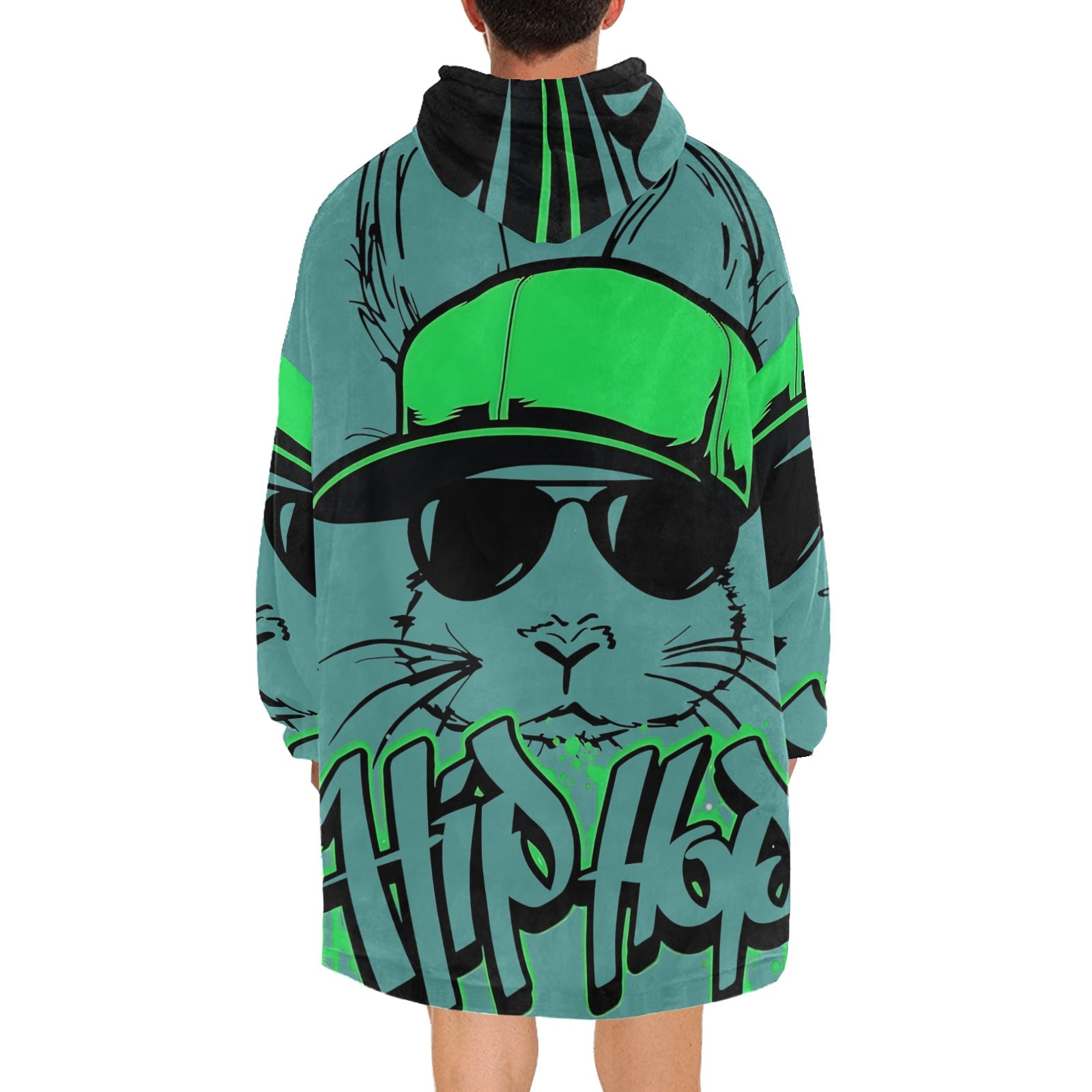 Men's Hip Hop Streetwear Blanket Hoodie