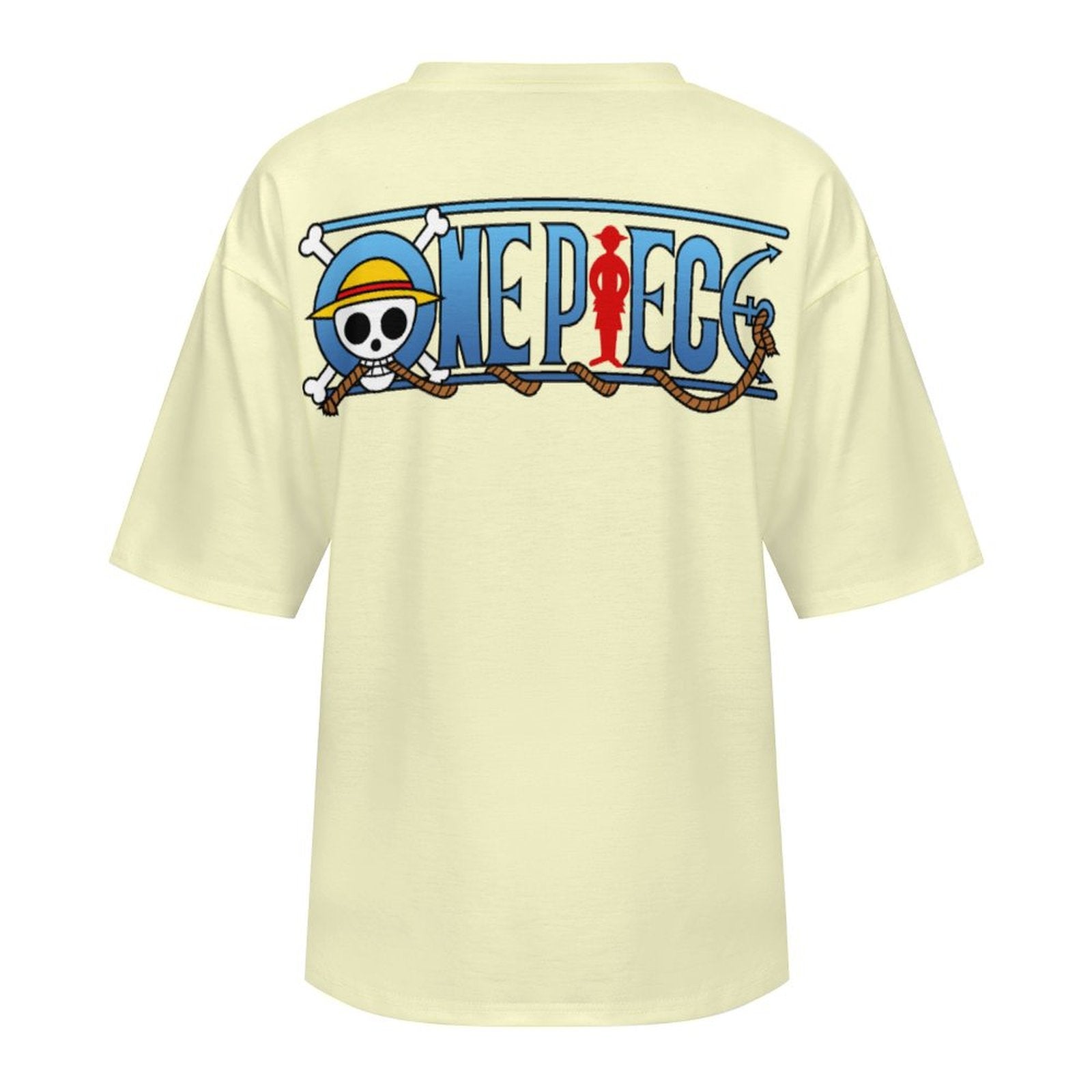 Men's Sailor Luffy One Piece Anime Oversized T-shirt