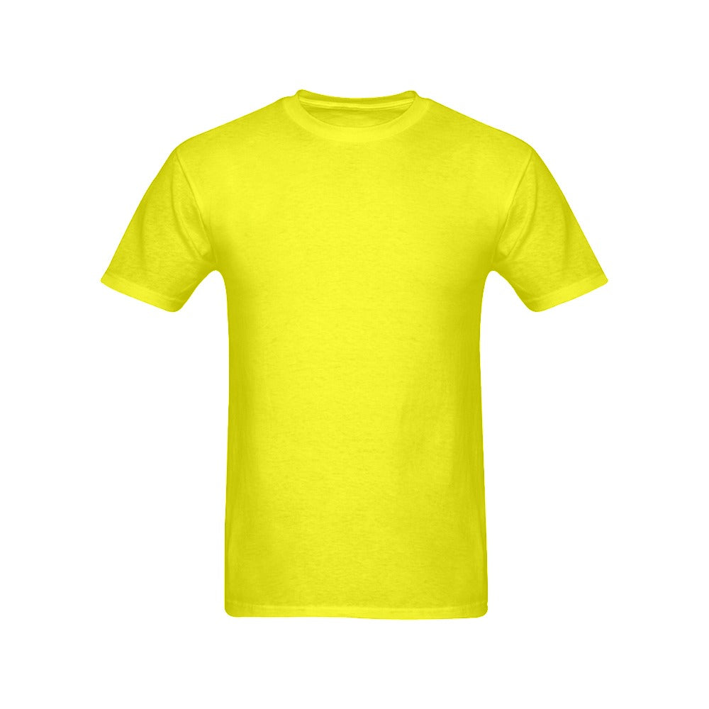 Men's Lemon Yellow Solid Classic T-shirt