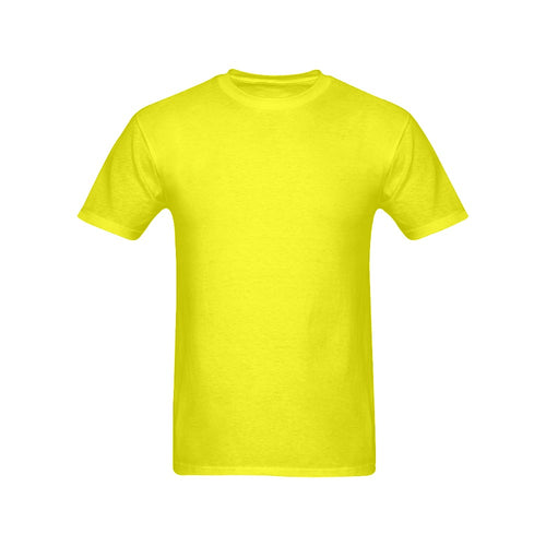 Men's Lemon Yellow Solid Classic T-shirt