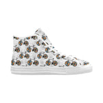 Men's Bicycle Pattern Abstract High Top Shoes