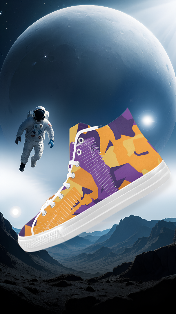 Men's Camouflage Print High Top Canvas Shoes