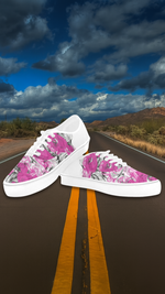Men's Line art Doodle Print Canvas Low Top Shoes