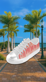 Women's Dripping Paint Splatter Print Low Top Canvas Shoes