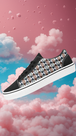 Men's Prism Geometrical Print Low Top Canvas Shoes