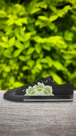 Men's Minimal Mandala Print Canvas Low Top Shoes