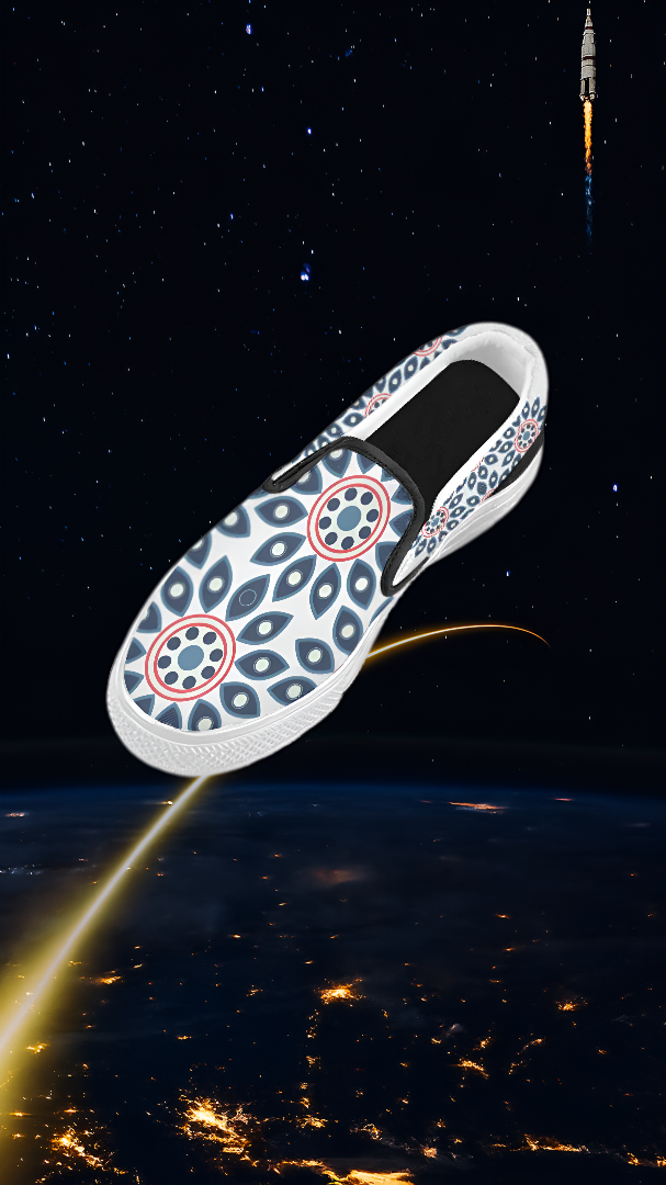 Men's Mandala Print Canvas Slip-on Shoes
