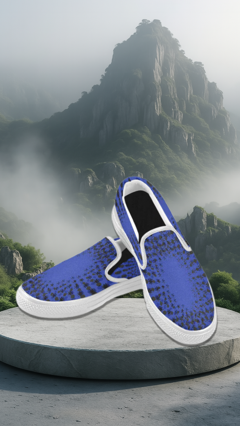 Women's Trippy Casual Print Canvas Slip-on Shoes