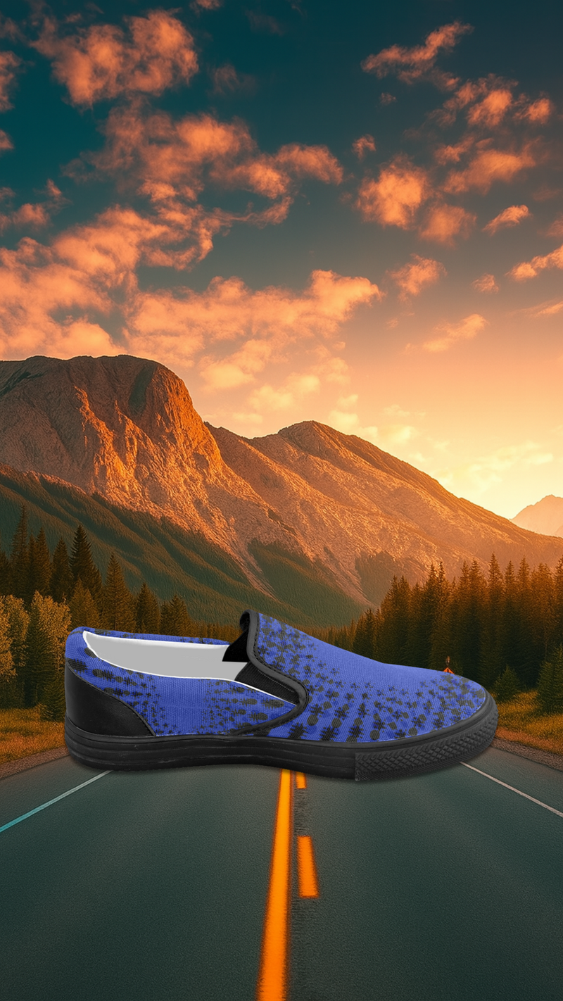 Women's Trippy Casual Print Canvas Slip-on Shoes