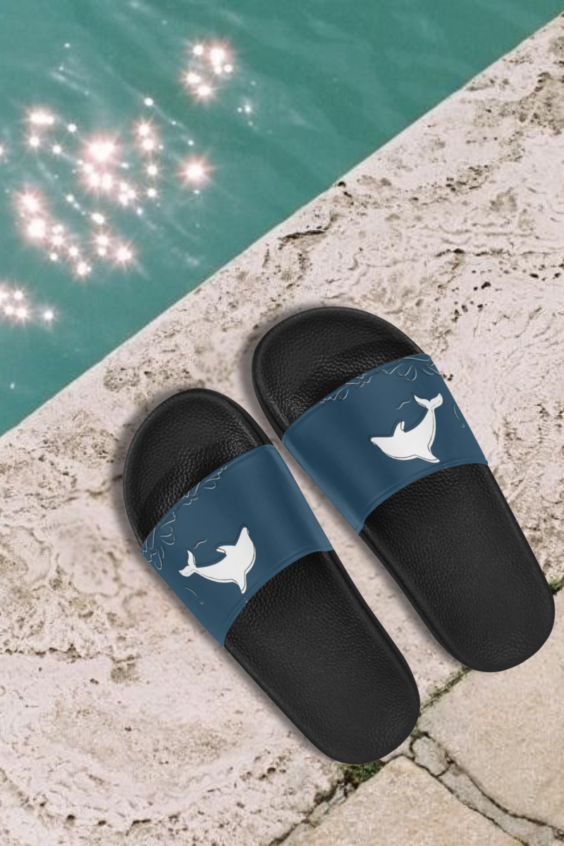 Men's Dolphin Casual Print Sliders Sandals