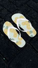 Unisex Fizzy Lemons Casual Print Flip Flops