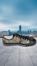 Women's Wild Animal Print Canvas Low Top Shoes