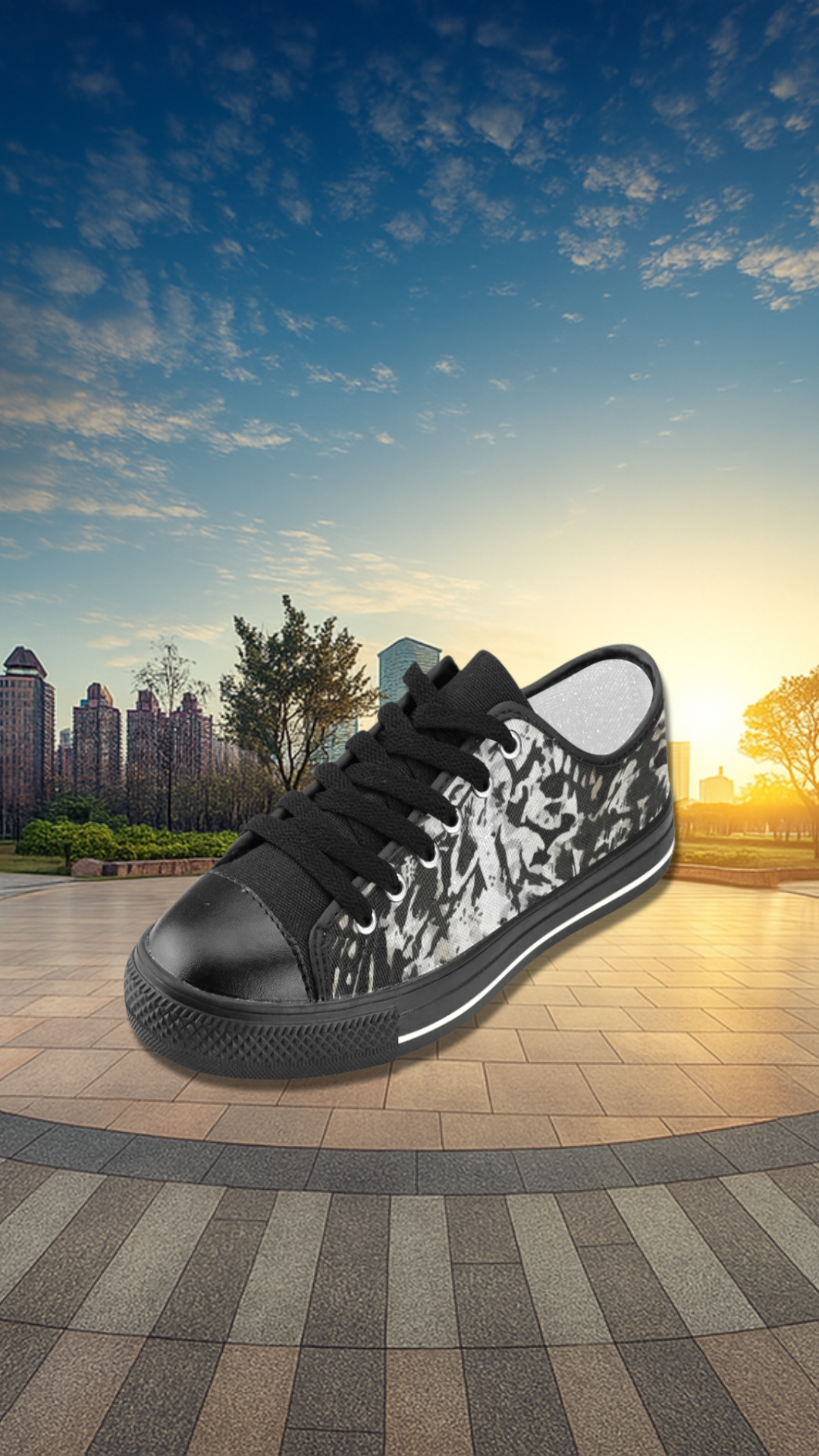 Women's Wild Animal Art Print Canvas Low Top Shoes