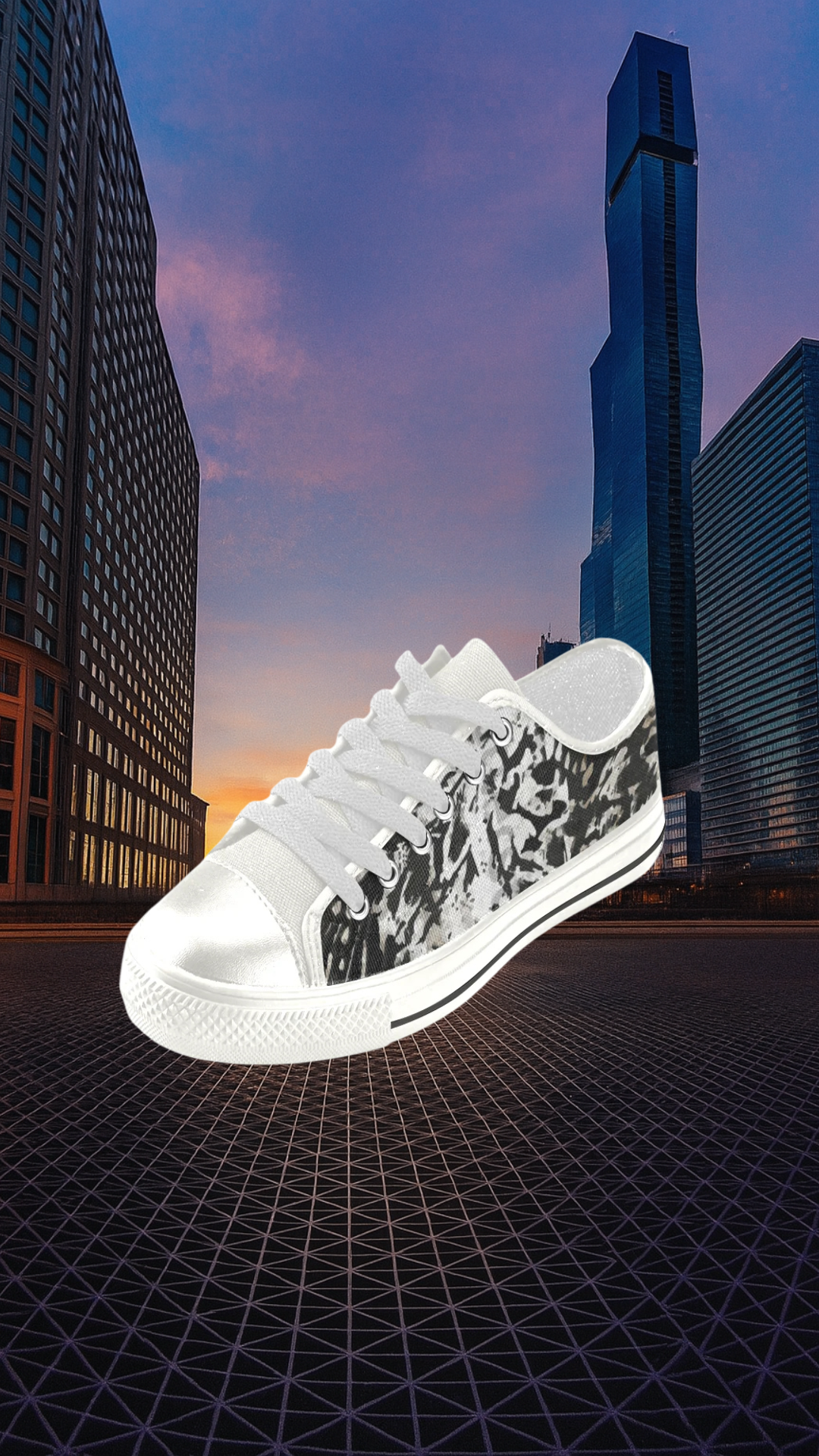 Women's Wild Animal Art Print Canvas Low Top Shoes