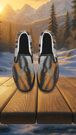 Women's Tiger Skin Print Canvas Slip-on Shoes