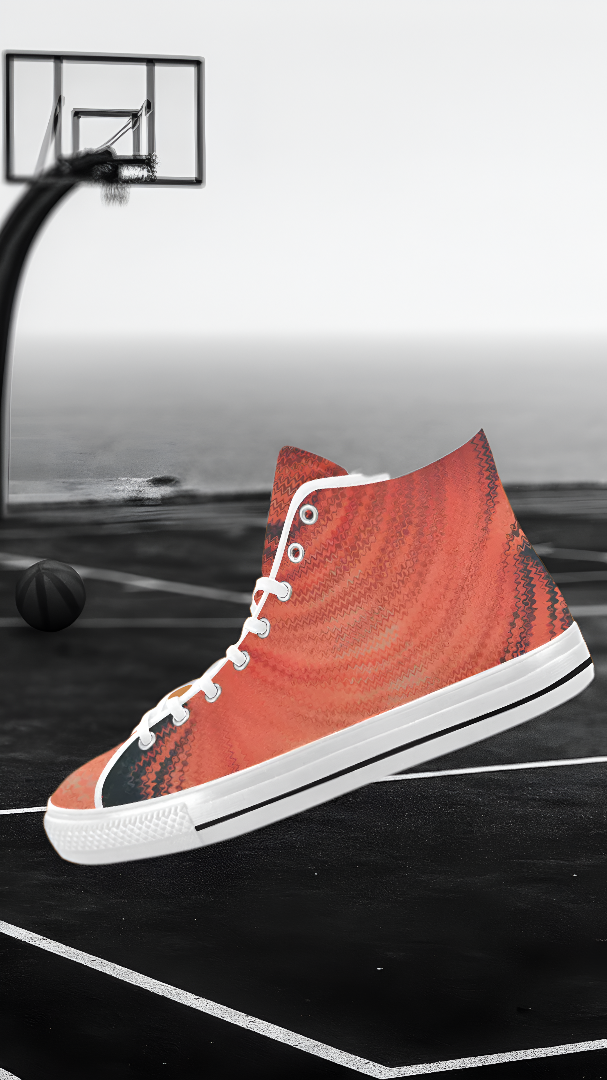 Men's Casual Print Canvas High Top Shoes