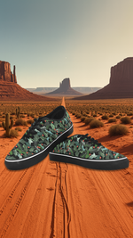 Women's Ivy Plants Christmas Print Canvas Low Top Shoes