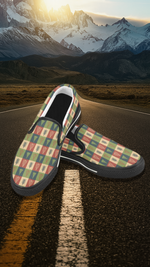 Women's Christmas Trees Print Canvas Slip On Shoes