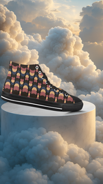 Men's Fire Ball Canvas High Top Shoes