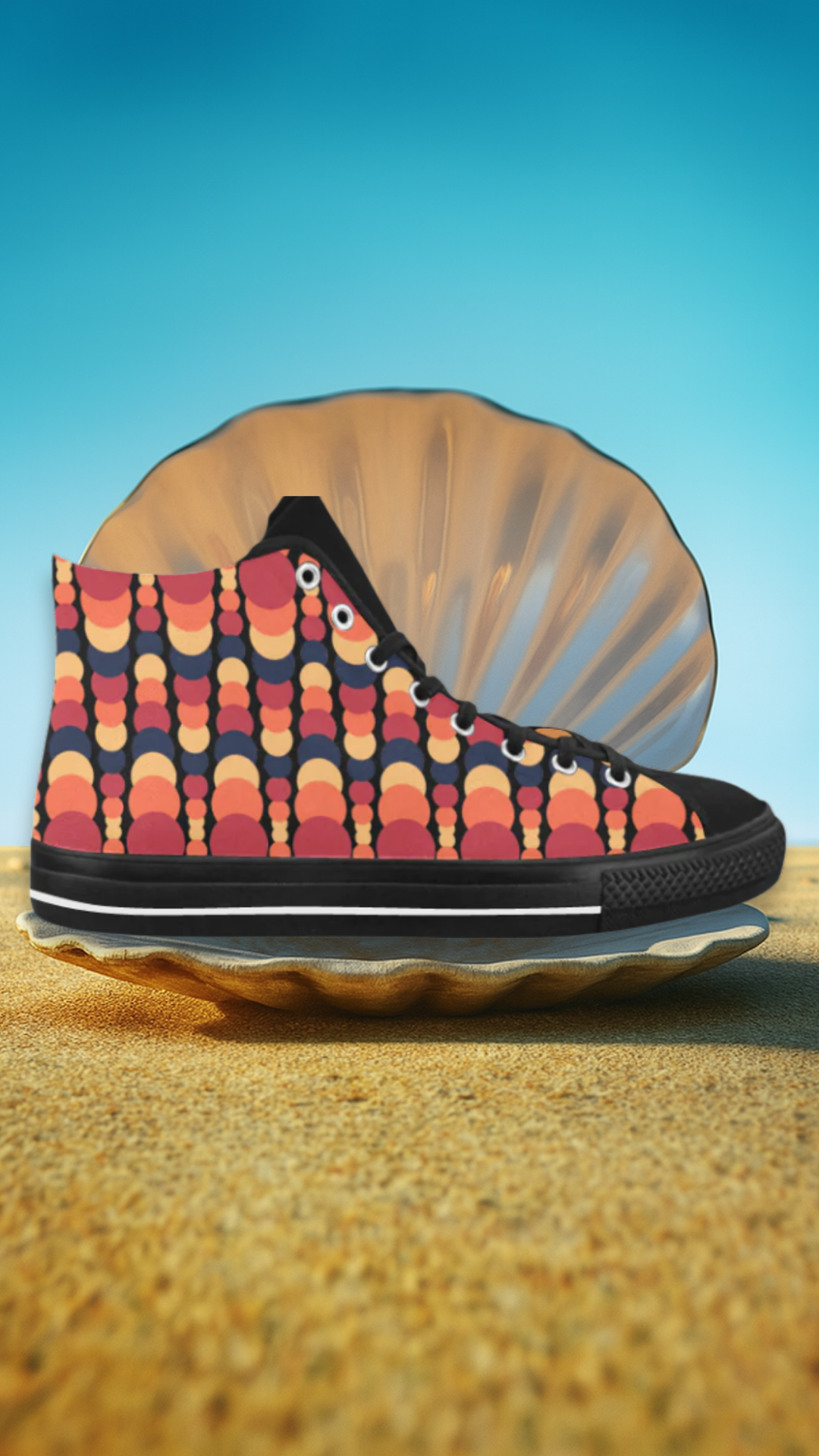 Men's Fire Ball Canvas High Top Shoes