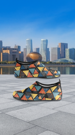 Women's Multi Triangles Abstract Barefoot Shoes