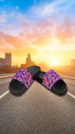 Women's Radiant Blossom Abstract Slider Sandals