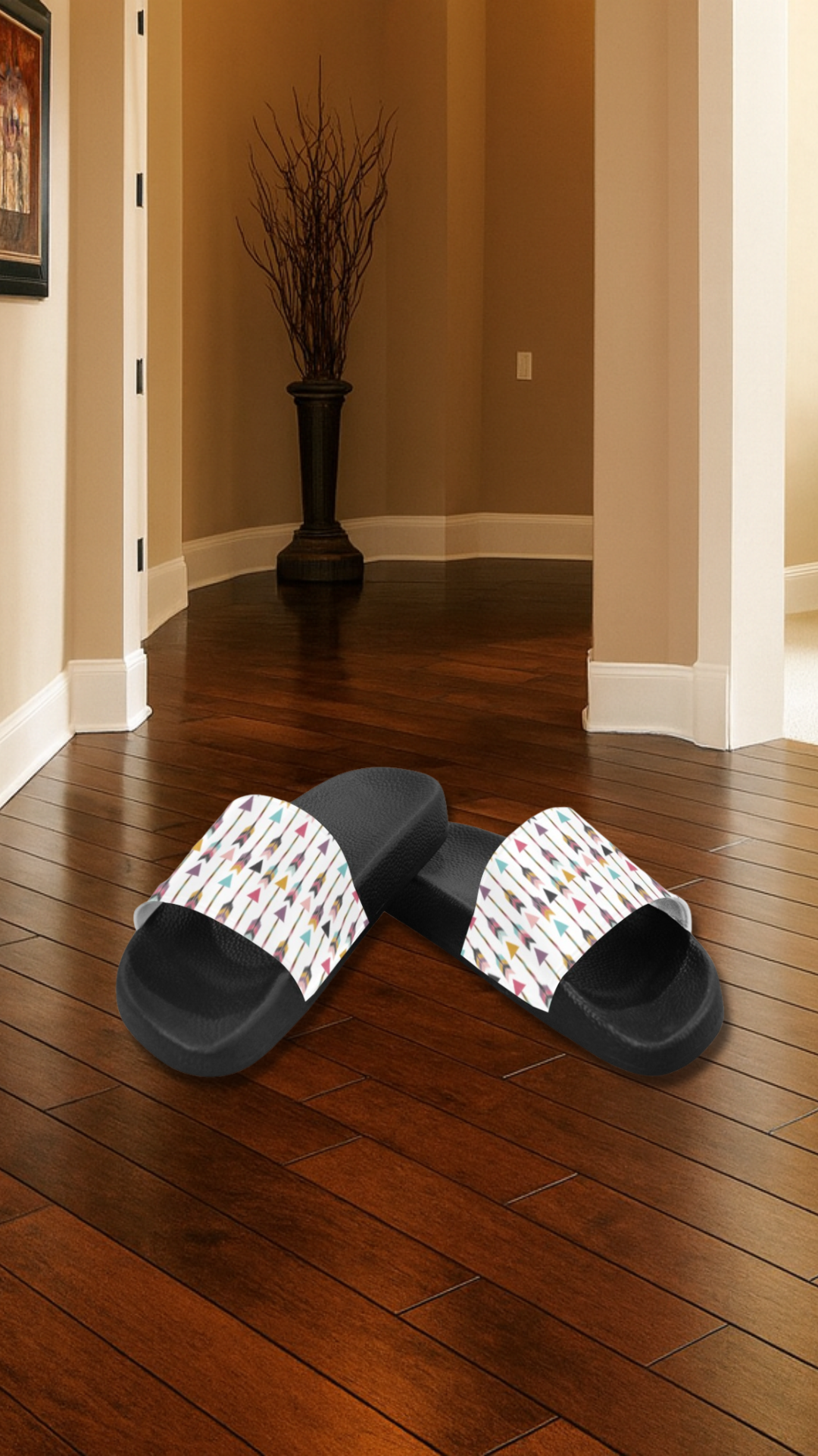 Women's Arrow Glide Abstract Slider Sandals