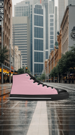 Men's Pale Chestnut Solid High Top Shoes