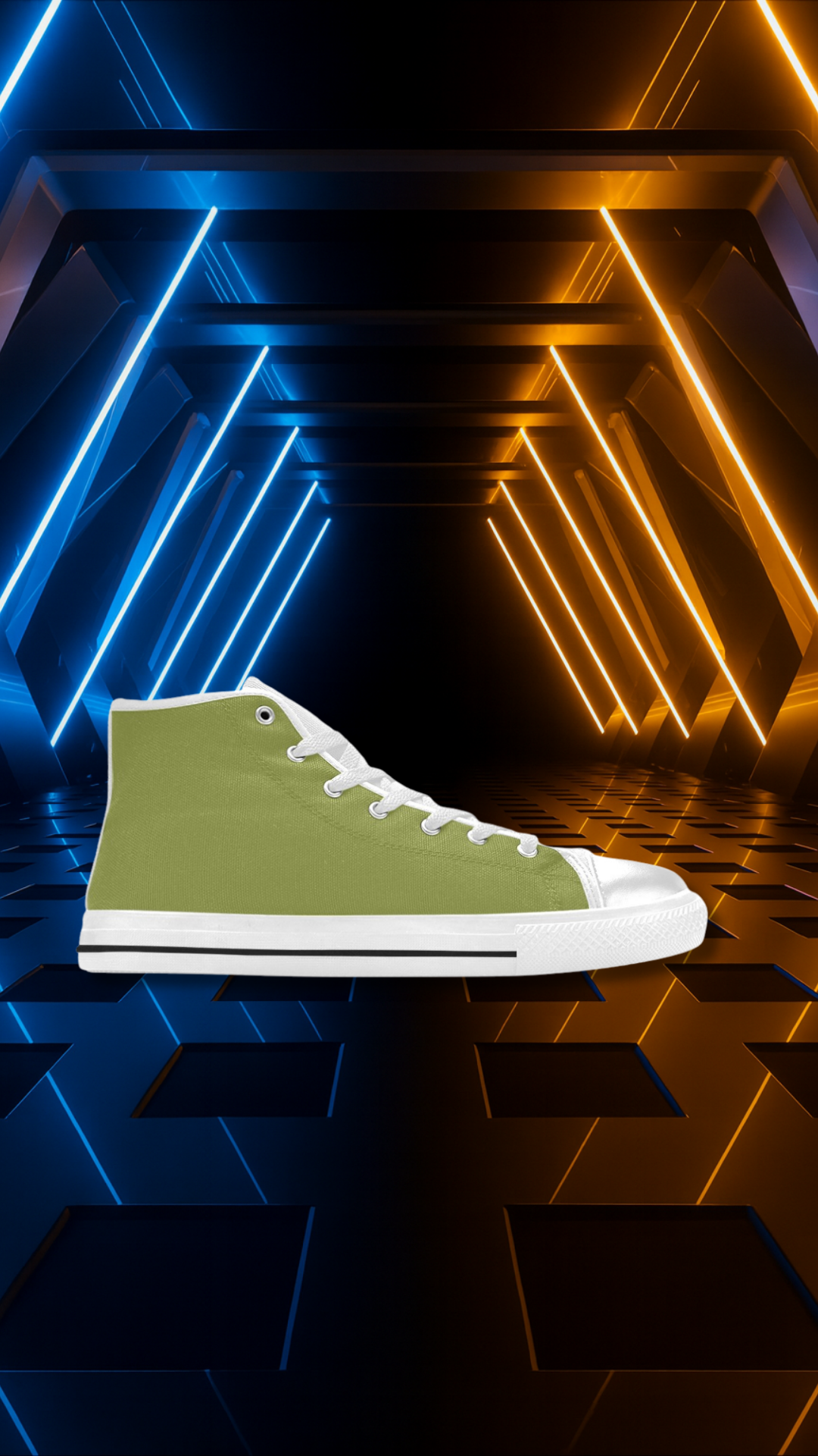 Women's Dark Tan Solid High Top Shoes