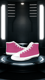 Men's Raspberry Rose Solid High Top Shoes