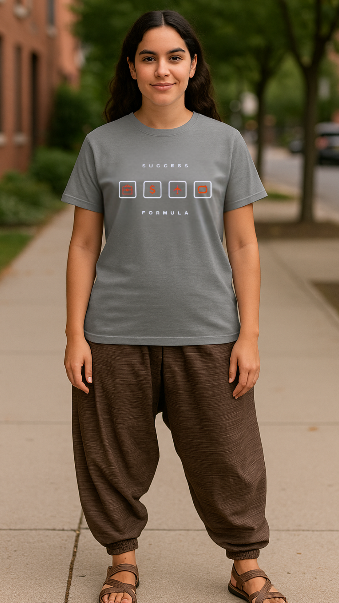 Women's Success Formula Abstract Classic Fit T-shirt