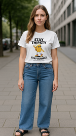Women's Stay Thirsty Abstract Classic Fit T-shirt