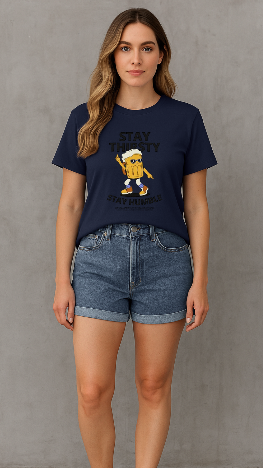 Women's Stay Thirsty Abstract Classic Fit T-shirt
