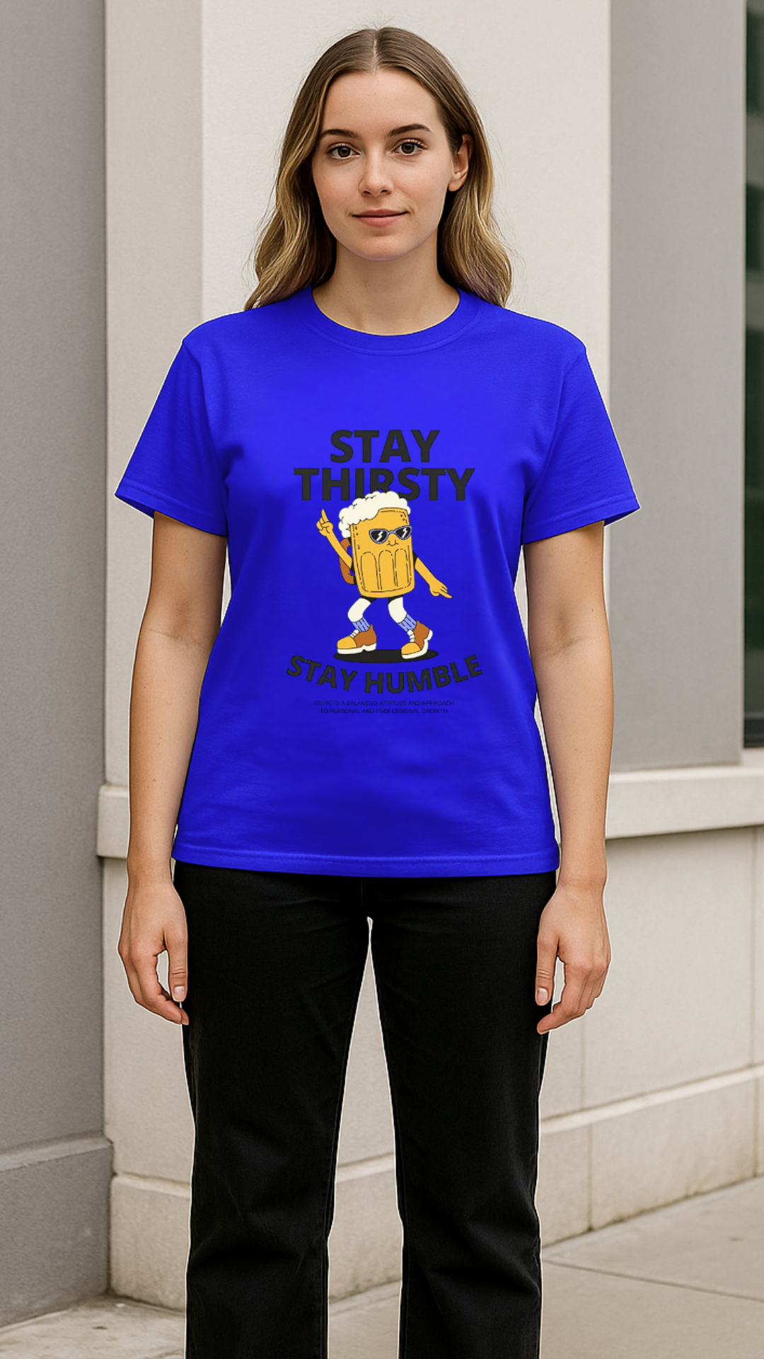 Women's Stay Thirsty Abstract Classic Fit T-shirt