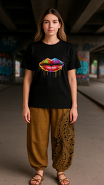 Women's Funky Lips Acid & Punk Classic Fit T-shirt