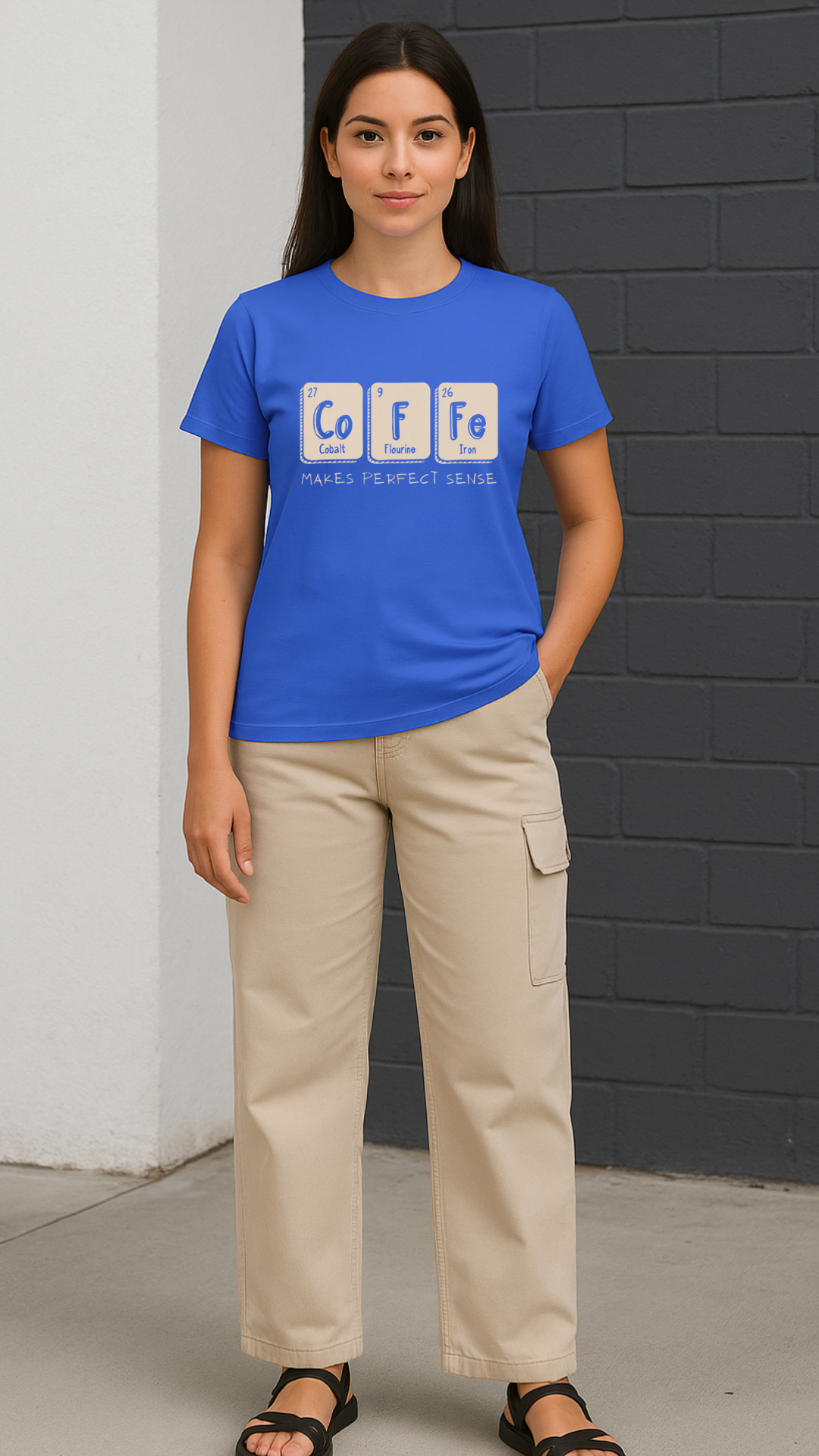 Women's Coffee Abstract Classic Fit T-shirt
