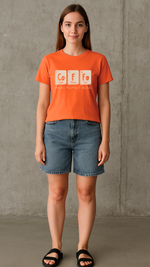 Women's Coffee Abstract Classic Fit T-shirt