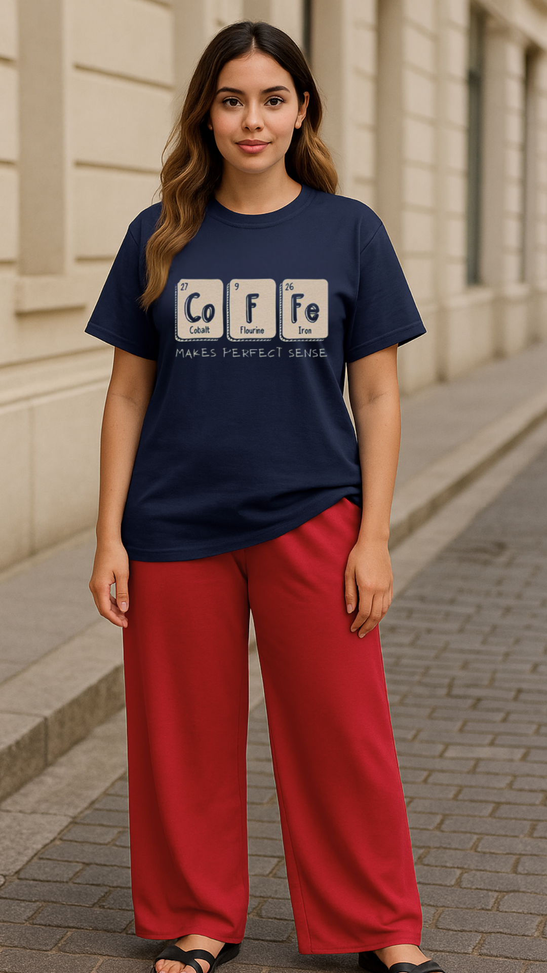 Women's Coffee Abstract Classic Fit T-shirt