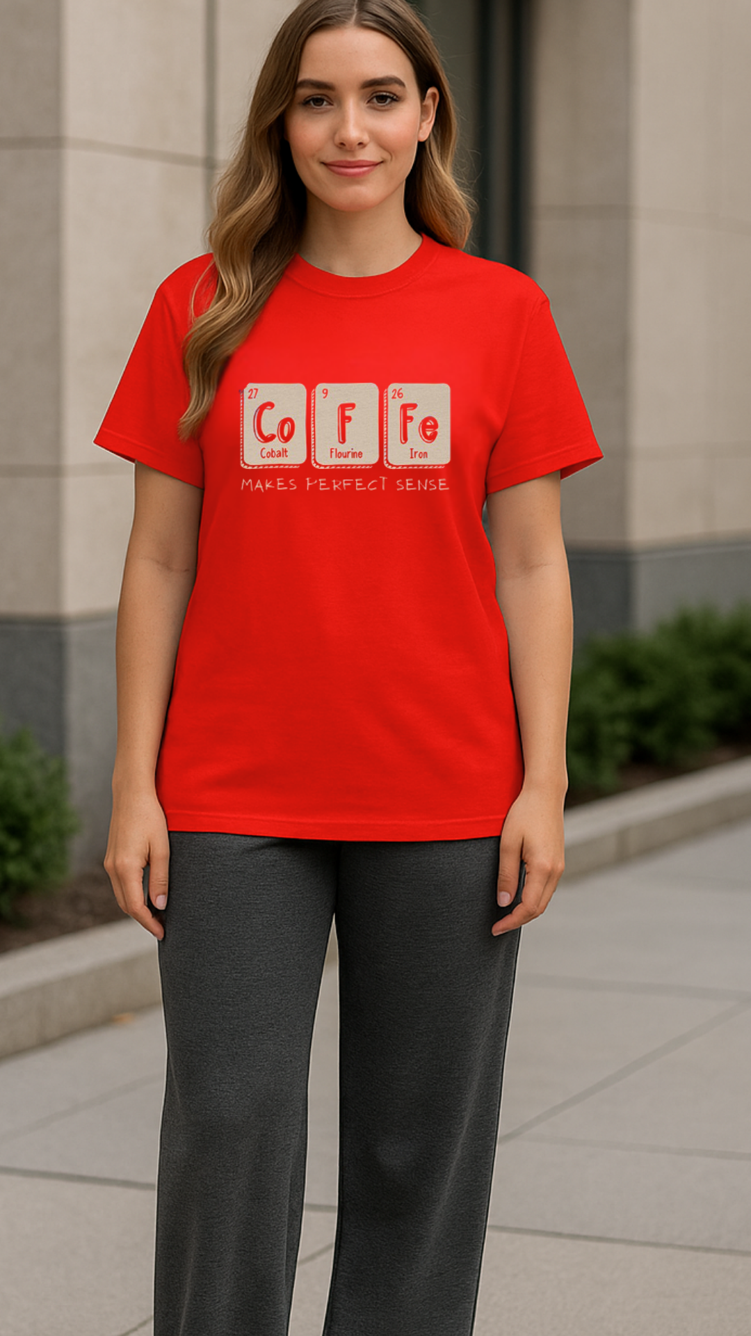 Women's Coffee Abstract Classic Fit T-shirt